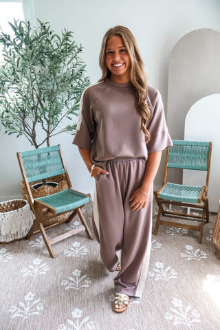 Laidback Leisure Pant Set • Mocha