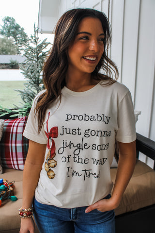 Jingle Some Of The Way Graphic Tee • Cream