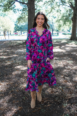 Step Into The Season • Purple Floral