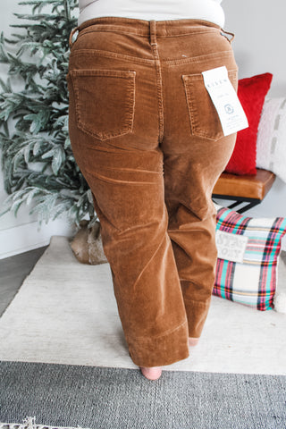 Zoe Corduroy Wide Leg • Teddy Bear - PLUS