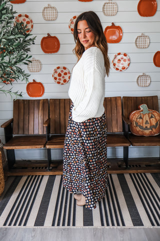 Harvest Moon Pleated Skirt • Navy
