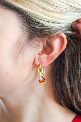 Toast To You Hoop Earrings • Gold