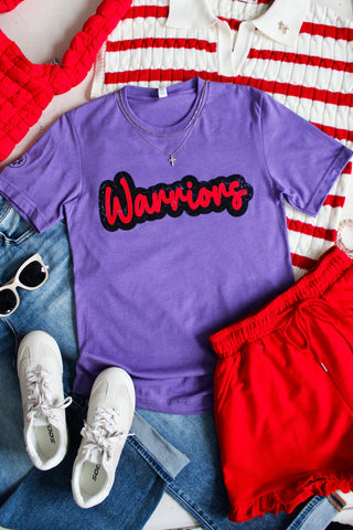 Team Warriors Graphic Tee • Heather Purple