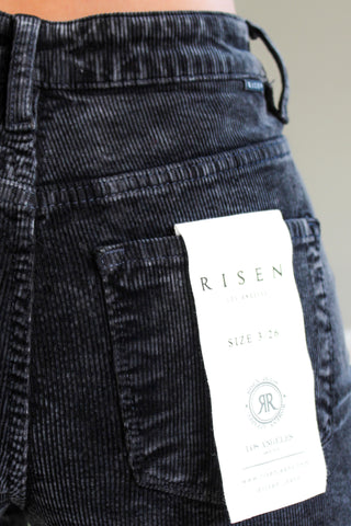 Cori Corduroy Wide Leg • Black