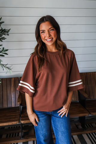 Sideline Stripes • Chocolate