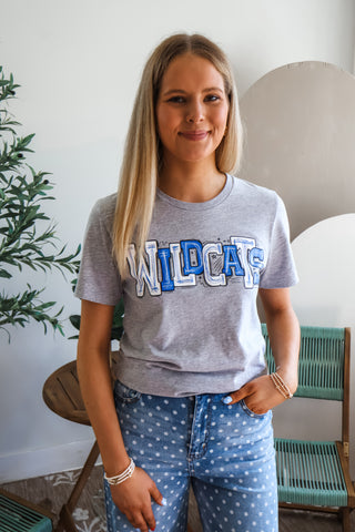 Go Wildcats Graphic Tee • Heather Grey