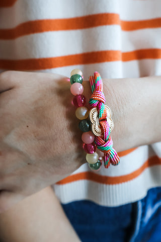 Set Sail Rope Bracelet • Pink Mix