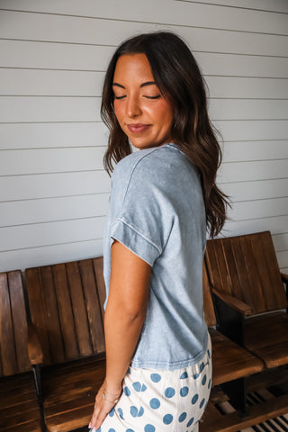 Kick Off Mineral Tee • Blue
