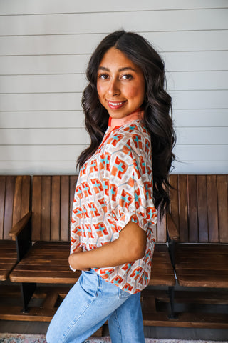 Paradise Cove • Coral/Teal - FINAL SALE