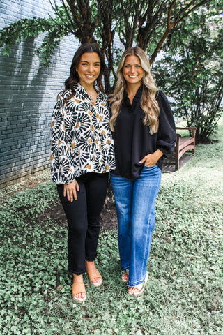 Take a chance • black floral