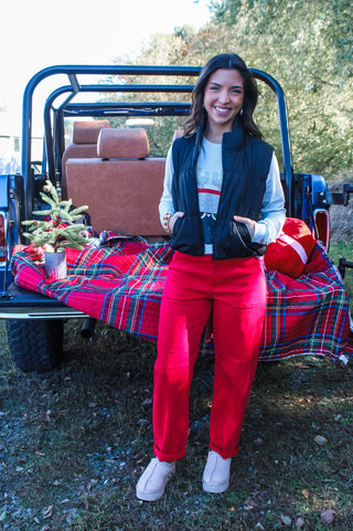 Bundled Up Puffer Vest • Black