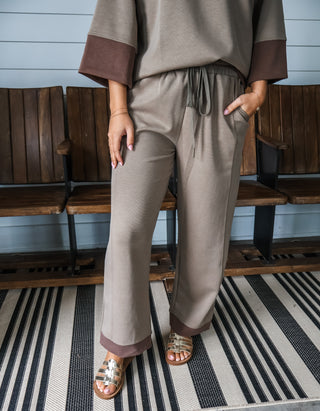 Weekend Drives Pant Set • Brown