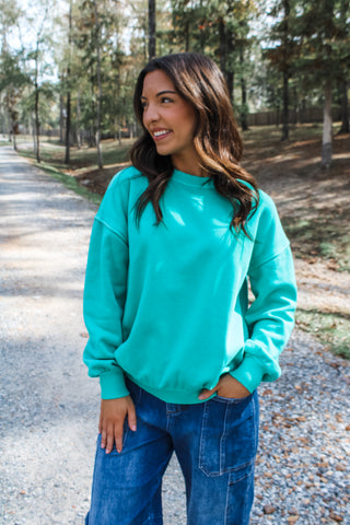 Blazing Bright Pullover • Green