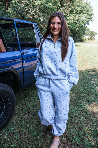 Starry Skies Pant Set • Heather Grey