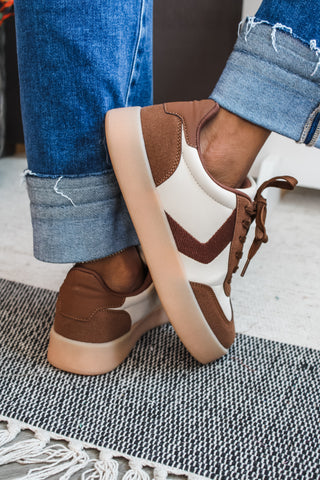 Next Level Low Top Sneakers • Beige/Brown