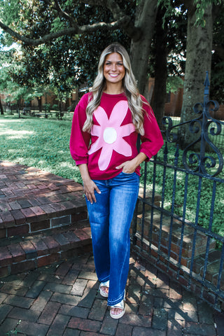 First things First • cranberry floral - FINAL SALE