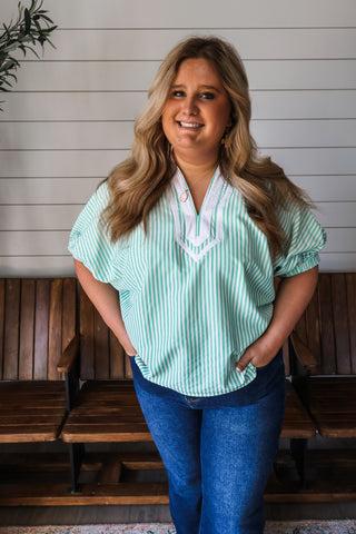 Ray Of Sunshine • Green Stripes - PLUS