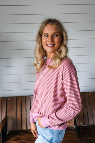 Signature Stripes • Mauve Mix