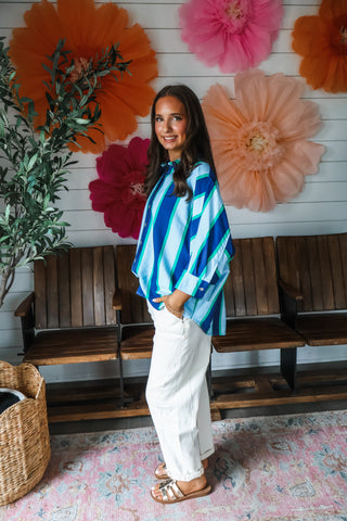 Sightseer Stripes • Blue/Green