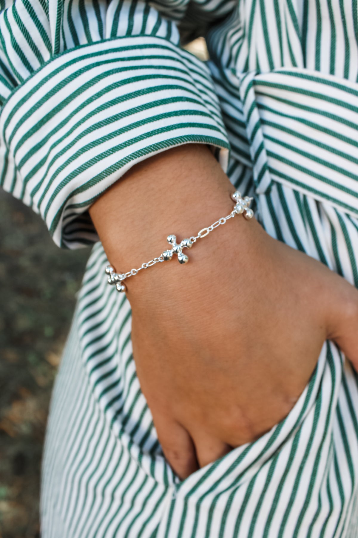 Beauty & Strength Bolo Bracelet • Silver