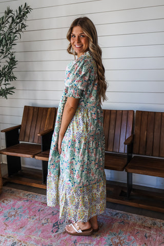 Wildflower Meadow Pocket Dress • Green