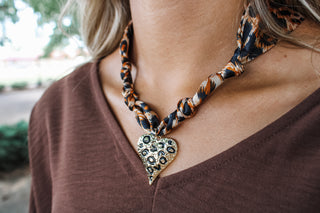 Wild At Heart Scarf Necklace • Leopard