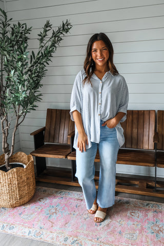 Strikeout Stripes • Chambray