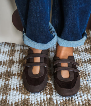 Gaia Ballet Sneaker • Dark Chocolate