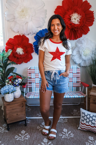 All Star Ringer Top • White