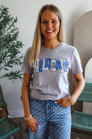 Go Wildcats Graphic Tee • Heather Grey