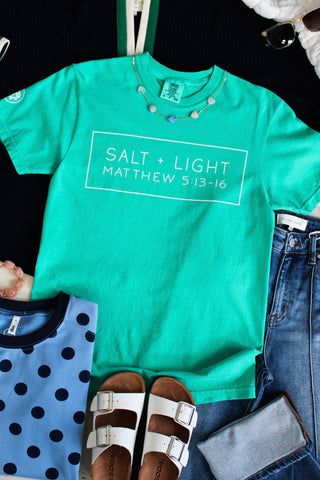Salt & Light Graphic Tee • Island Green