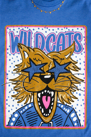 Let’s Go Wildcats Graphic Tee • Heather Blue