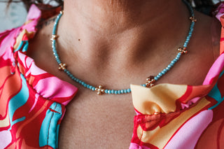 Sparkling Beauty Necklace • Turquoise