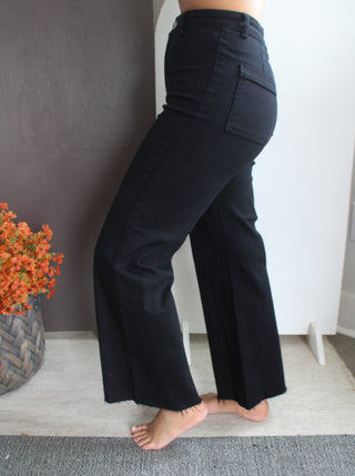Felicity Wide Leg Jean • Black - FINAL SALE