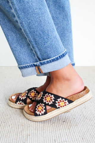 Sadina Crochet Sandal • Black - FINAL SALE