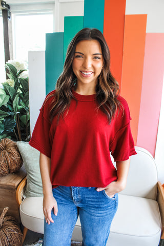 All Seasons Sweater • Red - FINAL SALE