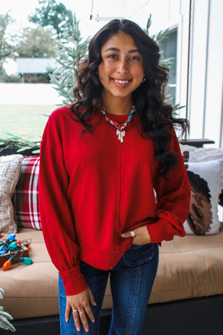 Perfect Present Scarf Necklace • Red Multi