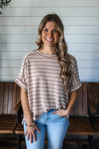 Color Crush Stripes • Tan
