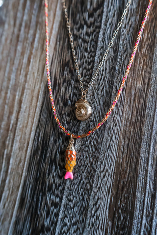 Seaside Bliss Layered Necklace • Orange