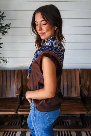 Paisley Perfection Silk Scarf • Blue Multi