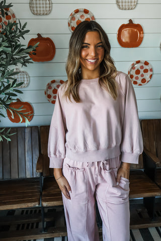 Sunday Studio Pant Set • Blush