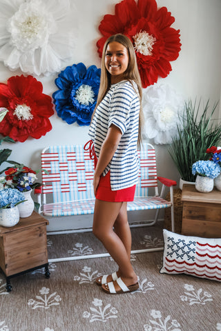 Daybreak Stripes • Denim Blue