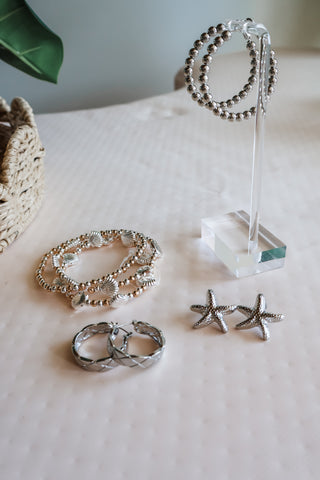Starfish Coast Earrings • Silver