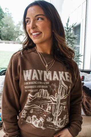 Waymaker Graphic Sweatshirt • Chocolate