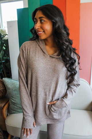 Embrace The Chill Hoodie • Mocha - FINAL SALE