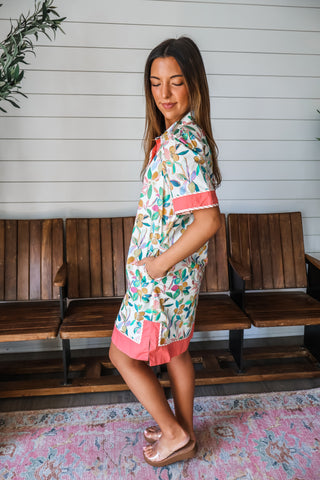 Fresh Picked Flowers • Coral - FINAL SALE