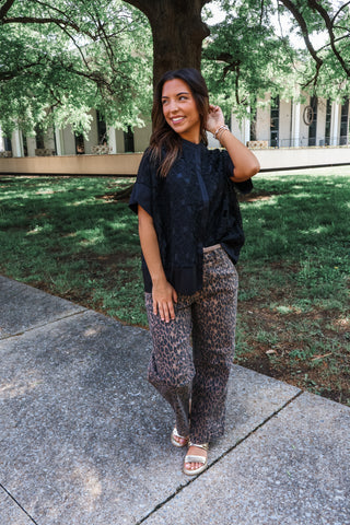 For once in my life • black crochet top