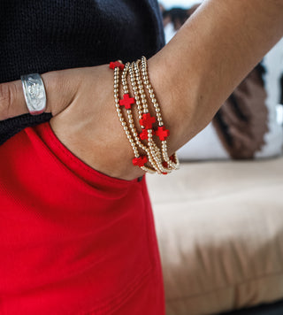 Peace & Joy Bracelet • Red