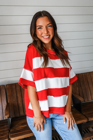 Post It Stripes • Red