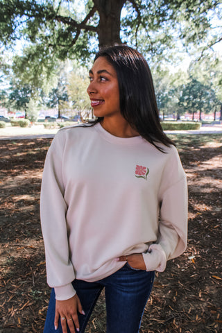 Do Not Worry Scuba Graphic Sweatshirt • Oatmeal - FINAL SALE